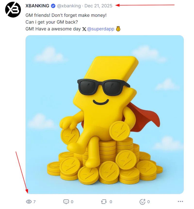 Super(XBANKING) company page on coinmarketcap